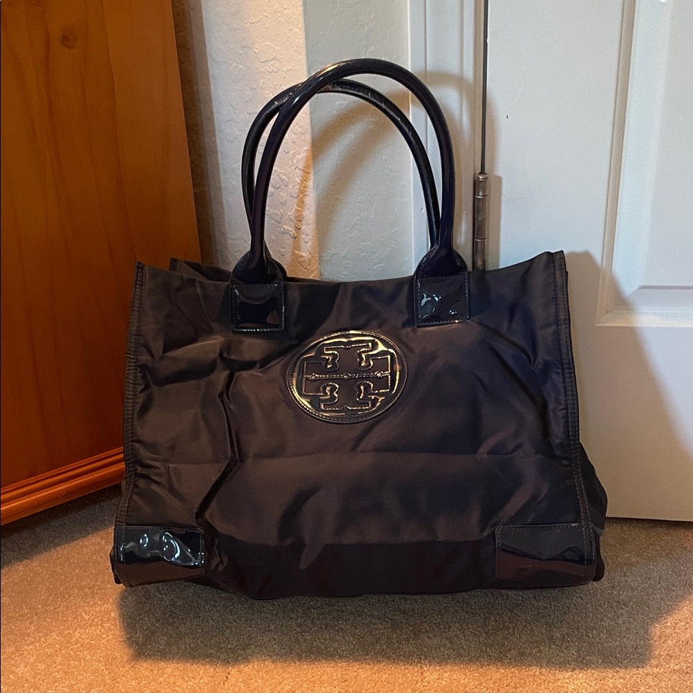 Tory Burch Navy Tote Bag